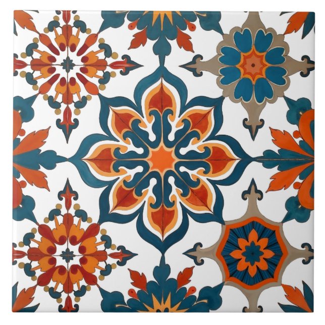 Colourful,Mediterranean,Scandinavian,mosaic, Tile (Front)