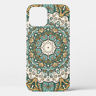Colourful Mehndi Tile Seamless Tracery iPhone 12 Case