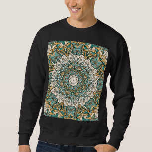 Colourful Mehndi Tile Seamless Tracery Sweatshirt