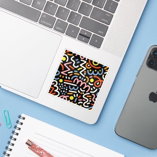 Colourful Memphis seamless pattern VI