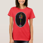 Colourful Menorah t-shirt<br><div class="desc">This lit and very colourful menorah is ready for Shabbat celebrations.  Shabbat Shalom!  ~ karyn</div>