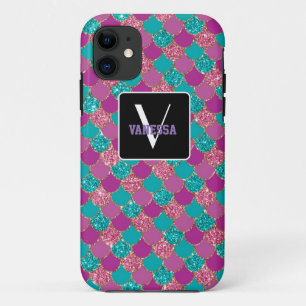 Colourful Mermaid Glitter - Personalize Your Own iPhone 11 Case