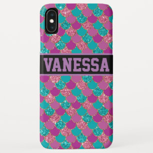 Colourful Mermaid Glitter - Personalize Your Own iPhone XS Max Case