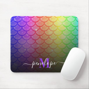 Colourful Mermaid Mouse Pad