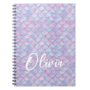 Colourful Mermaid Scale Name Notebook