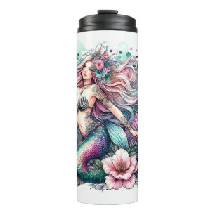 Colourful Mermaid  Thermal Tumbler