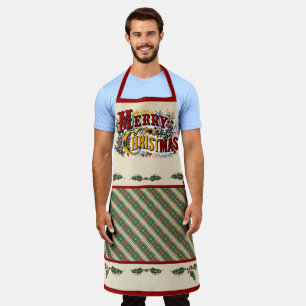 Colourful "Merry Christmas" Apron