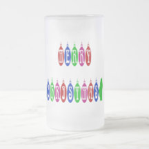 Colourful Merry Christmas Ornament Font