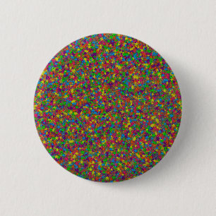 Colourful Metal Stars-Pinback Buttons