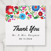 Colourful Mexican Embroidery Thank You Wedding