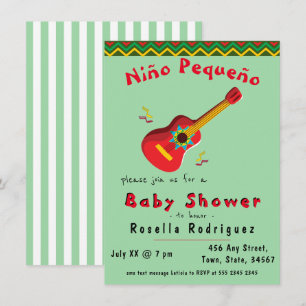 Colourful Mexican Fiesta Boy Baby Shower Invitatio Invitation