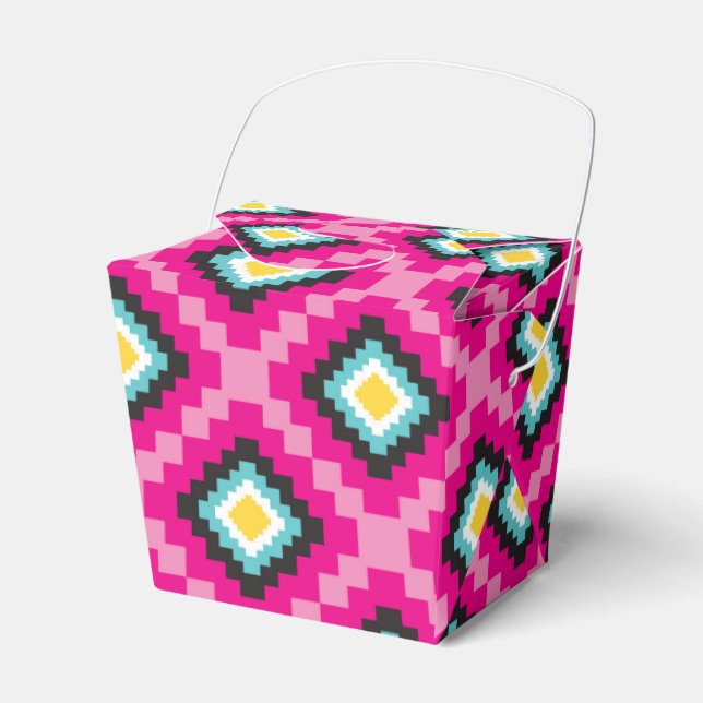 Colourful Mexican Fiesta Favor Box (Front Side)