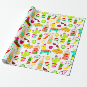 Colourful Mexican Fiesta Wrapping Paper