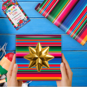 Colourful Mexican Serape Gift Wrapping Paper