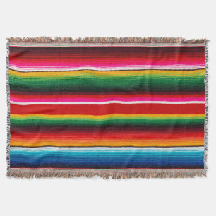 Colourful Mexican style,ethnic style Throw Blanket