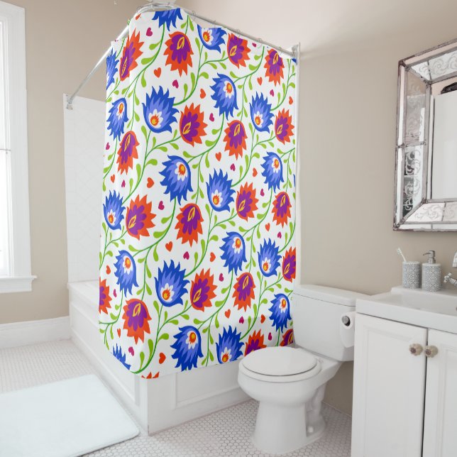Colourful Mexican Style Floral Pattern Elegant Bol (In Situ)