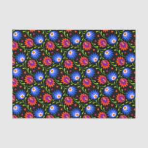 Colourful Mexican Style Floral Pattern Elegant Bol Tissue Paper