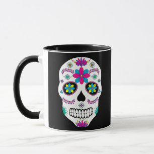 Colourful Mexican Sugar Skull Mug