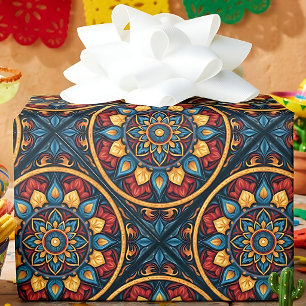 Colourful Mexican Talavera Wrapping Paper