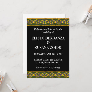 colourful mexico mexican wedding invitations