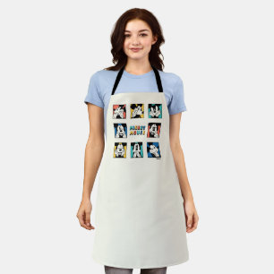 Colourful Mickey Mouse Grid Apron