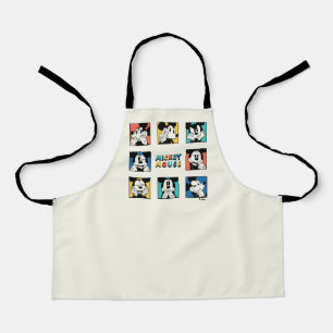 Colourful Mickey Mouse Grid Apron