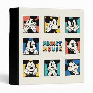 Colourful Mickey Mouse Grid Binder