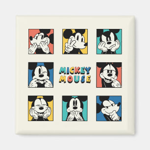 Colourful Mickey Mouse Grid Magnet