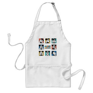 Colourful Mickey Mouse Grid Standard Apron
