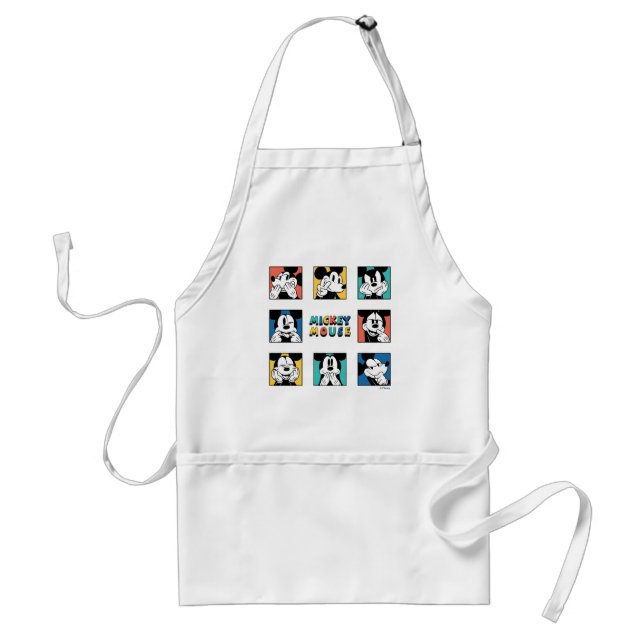 Colourful Mickey Mouse Grid Standard Apron (Front)