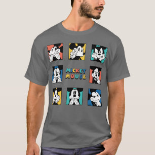 Colourful Mickey Mouse Grid T-Shirt