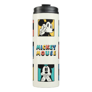 Colourful Mickey Mouse Grid Thermal Tumbler