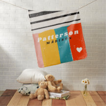 Colourful Mid Century Abstract Personalized Name