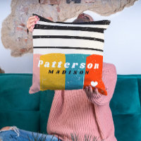 Colourful Mid Century Abstract Personalized Name