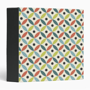 Colourful Mid Century decoration Binder