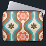 Colourful Mid Century Modern Floral Rainbow Retro Laptop Sleeve<br><div class="desc">This cool laptop sleeve,  featuring mid century modern floral & rainbow pattern would make a wonderful gift for someone,  who loves retro!</div>