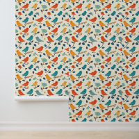 Colourful Mid-Century Modern Songbird
