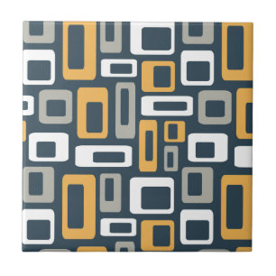 Colourful Mid Century style shapes Tile