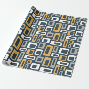 Colourful Mid Century style shapes Wrapping Paper