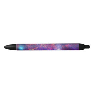 Colourful Milky Way Galaxy Black Ink Pen