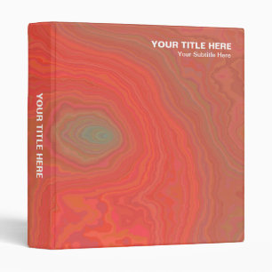 Colourful Mineral - Orange and Green (1in) Binder