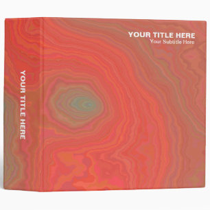 Colourful Mineral - Orange and Green (2in) Binder