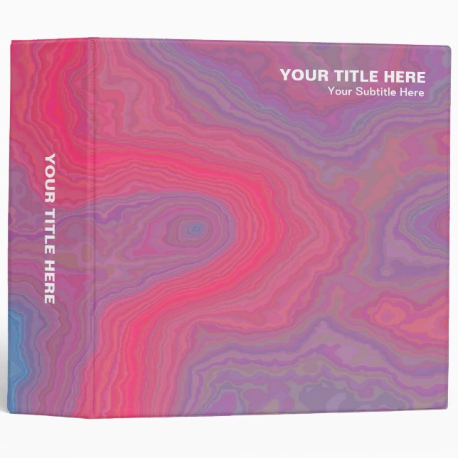 Colourful Mineral - Red and Blue (2in) Binder (Front/Spine)