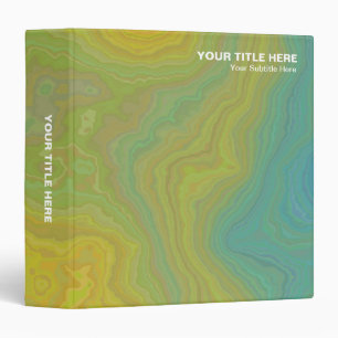Colourful Mineral - Yellow and Blue (1.5in) Binder