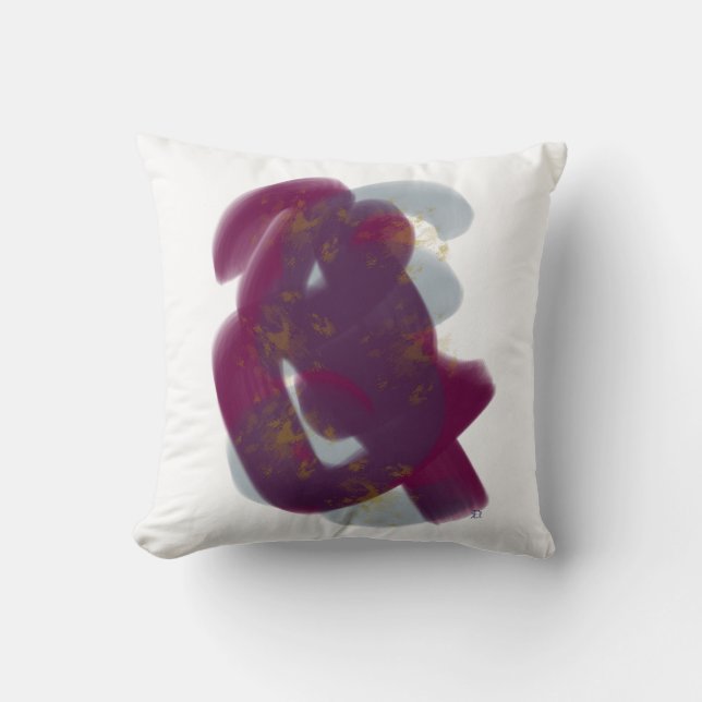 Colourful Minimal Abstract Artwork  Throw Pillow (Front)