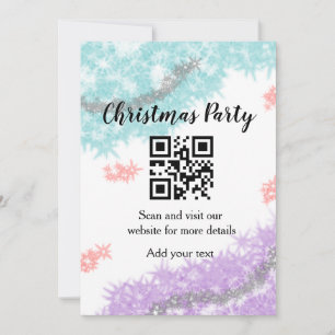 Colourful minimal add your text picture name invitation