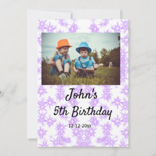 Colourful minimal add your text picture name invitation