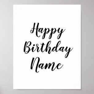 Colourful minimal add your text picture name  poster