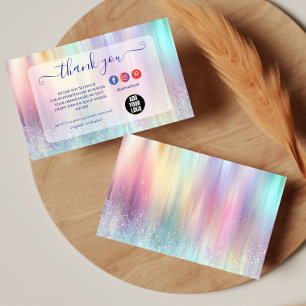 Colourful Minimal Professional Branding Thank You Card