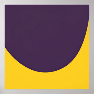 Colourful Minimalist Arc - A Flowing Elegance Poster